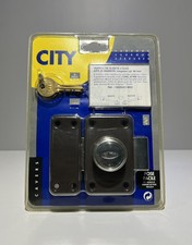 Verrou De Sûreté 3 Clés CITY -Marron Cylindre 45 mm Neuf