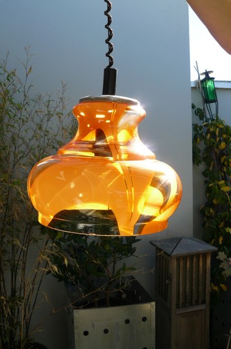 Lustre vintage orange