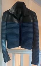 Rare Veste cuir et jean's de Jean Claude Jitrois , le designer des stars  .