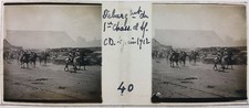 Maroc Casablanca.Stereo sur verre originale.Morocco.1912.1er Chasseur d'Afrique.
