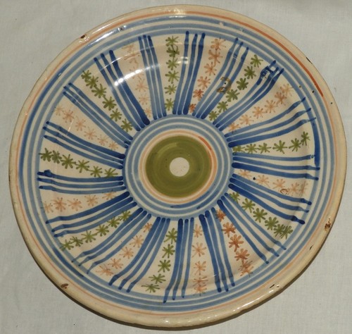 Grand plat faïence - grand, (ancien)