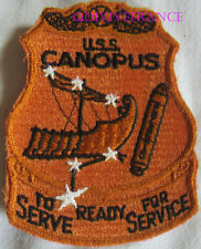 PUS782 - US NAVY USS CANOPUS AS 34 VINTAGE  PATCH Ravitailleur de SOUS-MARINS