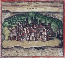 Reproduction plan ancien de Mombasa 1572