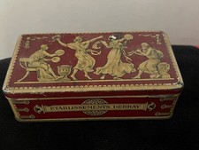 ANCIENNE BOITE PUBLICITAIRE ETABLISSEMENTS DEBRAY DECOR ANTIQUE