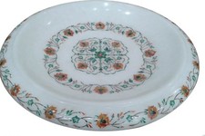 Marbre Blanc Fruit Bol Inlaid