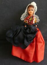 Poupée folklorique régionale ancienne – 15 cm – Costume traditionnel – REF 182