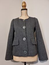 NEW MAN : VESTE 60% LAINE GRISE GROS BOUTONS NACRE