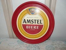 Ancien plateau publicitaire bar bière amstel