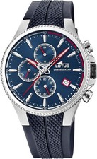 Montre Lotus Homme Chronographe Cadran Bleu Bracelet Caoutchouc 18621/1