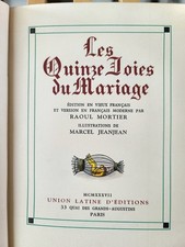 LES QUINZE JOIES DU MARIAGE -
