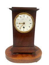 Pendule borne en acajou movement a fil XIX siècle