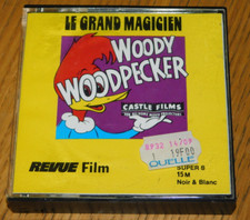 FILM SUPER 8mm S8 8 MM Woody Woodpecker LE GRAND MAGICIEN cinema bobine REVUE