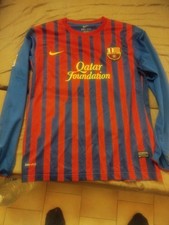 Maillot de foot Barcelone Xavi vintage Nike XXL Manches longues 