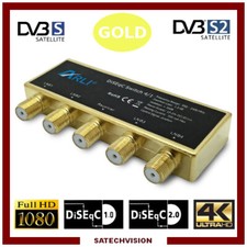 Commutateur DiSEqC 4/1 Gold ARLI, 4 Entrées Satellites 1 Sortie Récepteur