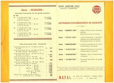 PARIS (VIII°) USINE de LAMPES NEONS & APPAREILS FLUORESCENTS "M.A.F.A.L." 1955