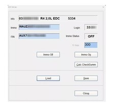 Logiciel EDC16 eeprom calc VAG logiciel immo off / Vmax remover Logiciel EDC 16