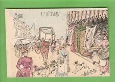 Albert FEUILLASTRE .."ILLUSTRATEUR" carte postale    Dessin : L'Etal  (vache)