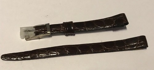 Bracelet vintage cuir croco - en,