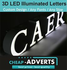 Lettres LED 3D 70 cm. Panneau