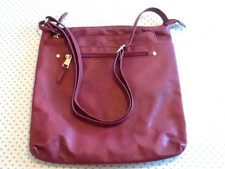 Grand sac à main femme  35 cm - Bordeaux