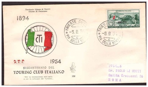 Trieste fdc venetia club - À,