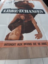 ancienne affiche film LIBRE ECHANGES   cinéma pornographique érotique