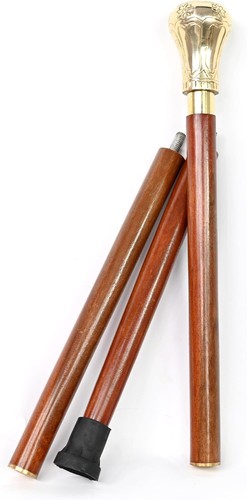 Canne bâton marche bois - canne,