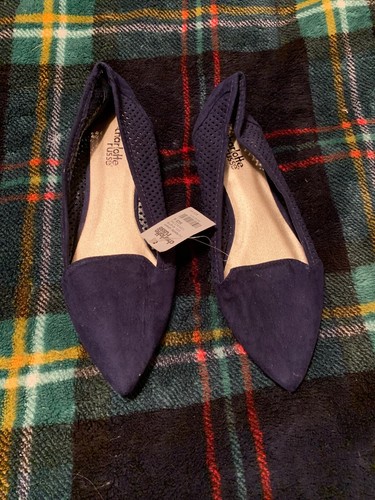 Charlotte russe navy flats - charlotte,