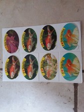 Lot de 8 Anciens autocollants differents TETRA FIN ANIMIN poisson aquarium peche