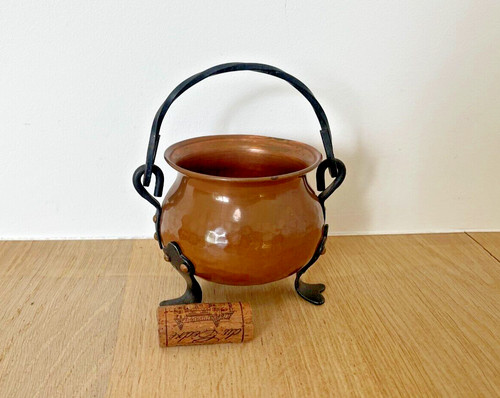 Ancien pot cuivre chaudron - pot,