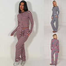 Femmes Rayé Côtelé Bouton