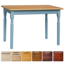 Table à manger bleue table de