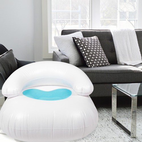 Blue pvc inflatable air sofa - air,
