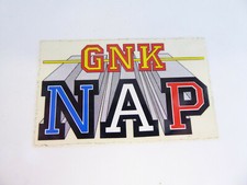 AUTOCOLLANT / STICKER  Vintage GNK NAP KART KARTING / TOP !