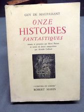 ONZE HISTOIRES FANTASTIQUES Guy de Maupassant ill. Aristide Caillaud 1949