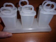 TUPPERWARE LOT DE 6 SUCETTES à GLACER - ESQUIMAUX Moules à glace à l'eau anciens