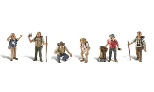 A1944 personnages randonneurs - personnages,