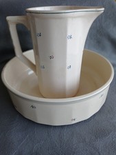 Ensemble de toilette vintage en faïence St Amand