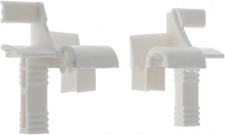 2x Tulipe volet roulant monobloc lames de 7 à 9mm PVC blanc Fenêtre