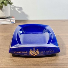 Cendrier vintage bleu cobalt