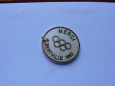 pins  SPORT JEUX OLYMPIQUES MERCI ALBERTVILLE