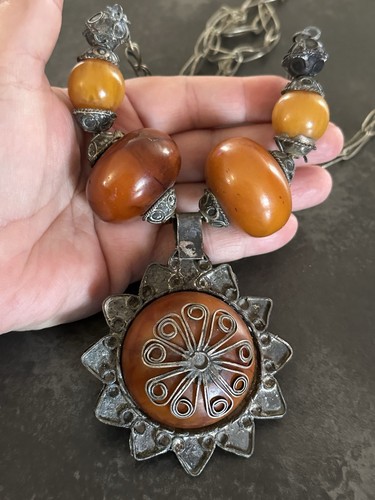 Ancien imposant collier - ancien,