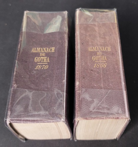 Deux almanach gotha 1866 - deux,