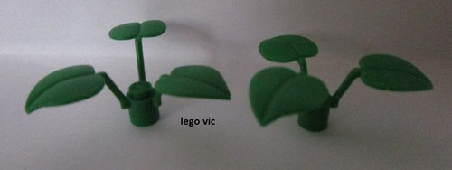 Lego 6255 plant flower stem - x2,