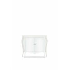 Commode’ Bombé 2 Portes Blanc Matt Art Pauvre Shabby Chic Classique