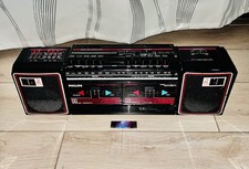 Philips D 8168 Super Tandem Double Deck Stereo System Radio Tuner FM/AM Boombox