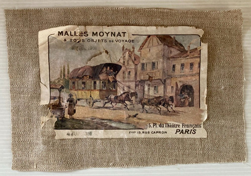 Etiquette malles moynat objets - malles,
