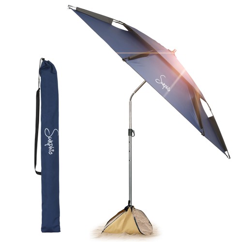 Parasol plage 220 anti uv - parasol,