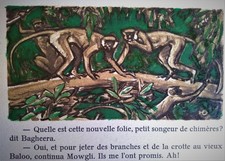 KIPLING Rudyard. Le livre de la jungle + le second... ill. Deluermoz. 1941