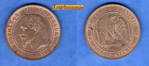 Centimes napoléon iii 1861 - napoléon,